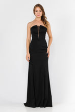 Load image into Gallery viewer, La Merchandise LAY8488 Hot Strapless Prom Simple Formal Evening Dress - BLACK - LA Merchandise