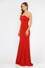 Load image into Gallery viewer, La Merchandise LAY8488 Hot Strapless Prom Simple Formal Evening Dress - RED - LA Merchandise