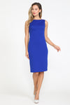 Load image into Gallery viewer, La Merchandise LAY8522 Sleeveless Cocktail Knee Length Midi MOB Dress - ROYAL BLUE - LA Merchandise