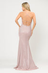 Load image into Gallery viewer, La Merchandise LAY8666 Sexy Criss Cross Back Glitter Formal Prom Dress - - LA Merchandise