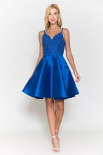 Load image into Gallery viewer, La Merchandise LAY8694 Short Cocktail Homecoming Sweet 16 Party Dress - ROYAL BLUE - LA Merchandise