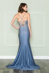 Load image into Gallery viewer, La Merchandise LAY8892 Sexy Open Back Bodycon Prom Dress with Slit - - LA Merchandise