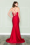 Load image into Gallery viewer, La Merchandise LAY8894 Open Back Prom Stretchy Long Rhinestone Dress - - LA Merchandise