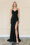 Load image into Gallery viewer, La Merchandise LAY8896 Simple Sexy Bodycon Stretchy Formal Prom Gown - BLACK - LA Merchandise