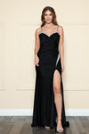 Load image into Gallery viewer, La Merchandise LAY9042 Stretchy Long Special Occasion Formal Prom Gown - BLACK - LA Merchandise