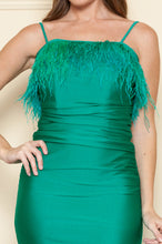 Load image into Gallery viewer, La Merchandise LAY9070 Open Back Prom Mermaid Gown Removable feathers - - LA Merchandise