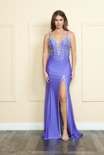 Load image into Gallery viewer, La Merchandise LAY9120 Sexy Detailed Bodycon Prom Open Back Dress Slit - PURPLE - LA Merchandise