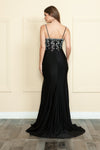 Load image into Gallery viewer, La Merchandise LAY9122 Spaghetti Strap Stretchy Prom Formal Gown Slit - - LA Merchandise