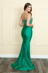 Load image into Gallery viewer, La Merchandise LAY9122 Spaghetti Strap Stretchy Prom Formal Gown Slit - - LA Merchandise
