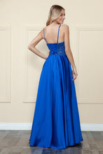 Load image into Gallery viewer, La Merchandise LAY9126 Satin A-line Formal Prom Gown w/ Pockets - - LA Merchandise