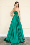 Load image into Gallery viewer, La Merchandise LAY9126 Satin A-line Formal Prom Gown w/ Pockets - - LA Merchandise