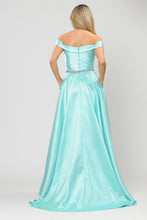 Load image into Gallery viewer, La Merchandise LAY 8686 Prom Mikado Off Shoulder Formal A-Line Gown - - LA Merchandise