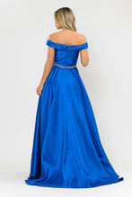 Load image into Gallery viewer, La Merchandise LAY 8686 Prom Mikado Off Shoulder Formal A-Line Gown - - LA Merchandise
