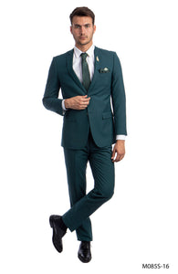 LA Merchandise LAM085SSA Men's Ultra Slim Fit Solid Suit