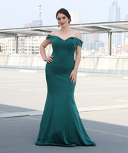 Load image into Gallery viewer, Off The Shoulder Bridesmaids Dress - LA1547