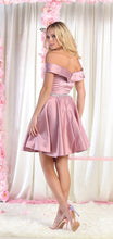 Load image into Gallery viewer, Classy Off the shoulder Prom Dress- LA1815