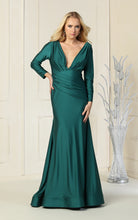 Load image into Gallery viewer, Long sleeve Bodycon Gown - LAA381C - HUNTER GREEN - LA Merchandise