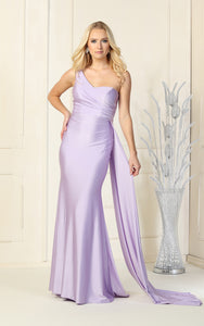 One Shoulder Elegant Dress - LAA387C