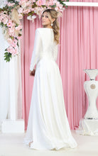 Load image into Gallery viewer, Long Sleeve Stretchy Gown - LA1835 - - LA Merchandise