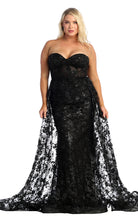 Load image into Gallery viewer, Red Carpet Stunning Lace Gown - LA1837 - BLACK - LA Merchandise
