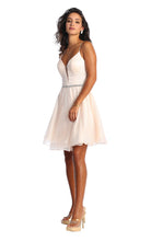 Load image into Gallery viewer, Short Bridesmaids Dress - LA1907 - BLUSH - LA Merchandise