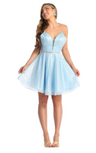 Load image into Gallery viewer, Short Bridesmaids Dress - LA1907 - BABY BLUE - LA Merchandise