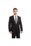 Load image into Gallery viewer, Men&#39;s Two Piece Ultra Slim Fit Solid Suit - LAM211SA - Black 01 - Mens Suits LA Merchandise