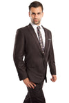 Load image into Gallery viewer, Men&#39;s Two Piece Ultra Slim Fit Solid Suit - LAM211SA - Dark Grey 03 - Mens Suits LA Merchandise