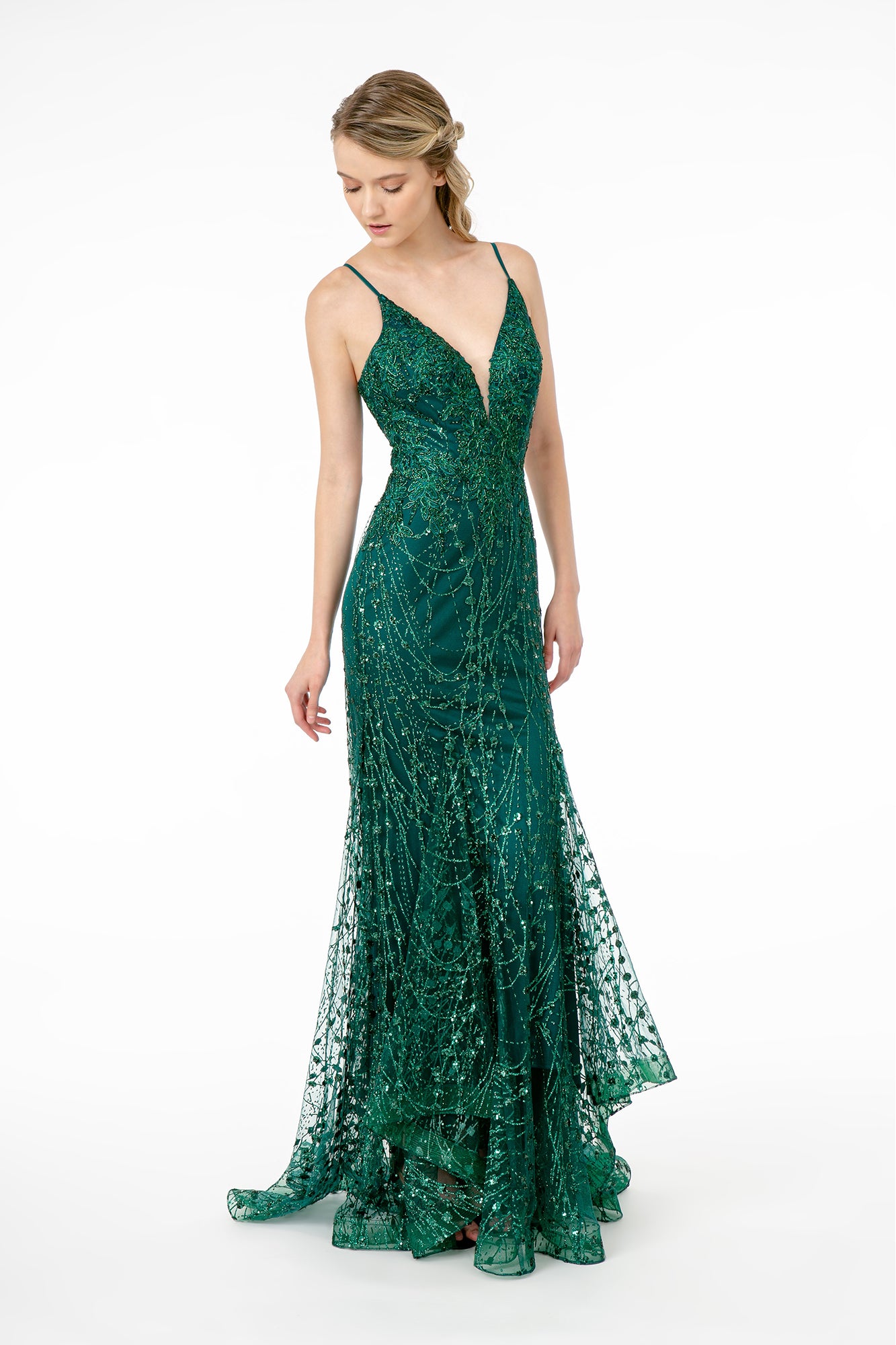 Mermaid Prom Dress - LAS2938 - GREEN - LA Merchandise