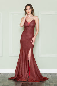 Mermaid Prom Dress - LAY8880 - RED - LA Merchandise