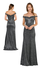 Load image into Gallery viewer, Mermaid Prom Evening Gown - LAY8482 - BLACK SILVER - LA Merchandise