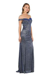 Mermaid Prom Evening Gown - LAY8482 - ROYAL - LA Merchandise