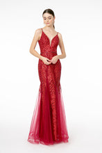 Load image into Gallery viewer, Mermaid Prom Gown - LAS2939 - WINE - LA Merchandise