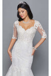 Load image into Gallery viewer, La Merchandise LADK418 Long Sleeve Mermaid Wedding Wholesale Dress - - LA Merchandise