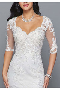 La Merchandise LADK418 Long Sleeve Mermaid Wedding Wholesale Dress - - LA Merchandise
