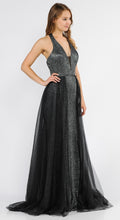 Load image into Gallery viewer, Mesh Detachable Glitter Train - LAYSK40 - BLACK SILVER - LA Merchandise