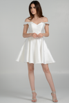 Load image into Gallery viewer, Mikado Homecoming Dresses - LAY7984 - OFF-WHITE - LAY