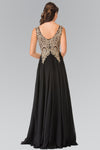 Load image into Gallery viewer, La Merchandise LAS2311 Gold Embroidered Mother Of Bride Formal Gown - - LA Merchandise