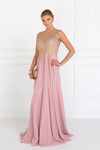 Load image into Gallery viewer, La Merchandise LAS2311 Gold Embroidered Mother Of Bride Formal Gown - DUSTY ROSE - LA Merchandise