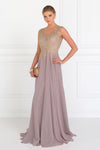 Load image into Gallery viewer, La Merchandise LAS2311 Gold Embroidered Mother Of Bride Formal Gown - MAUVE - LA Merchandise