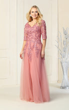 Load image into Gallery viewer, Mother Of The Bride Long Dress - LA1859 - DUSTY ROSE - LA Merchandise