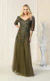 Load image into Gallery viewer, Mother Of The Bride Long Dress - LA1859 - OLIVE - LA Merchandise