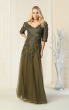 Load image into Gallery viewer, Mother Of The Bride Long Dress - LA1859 - OLIVE - LA Merchandise