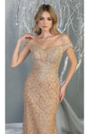 Load image into Gallery viewer, Off Shoulder Long Formal Gown - LA7879 - - Dress LA Merchandise