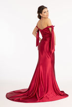 Load image into Gallery viewer, Off Shoulder Satin Mermaid Dress - LAS3059 - - Dresses LA Merchandise