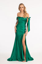 Load image into Gallery viewer, Off Shoulder Satin Mermaid Dress - LAS3059 - - Dresses LA Merchandise