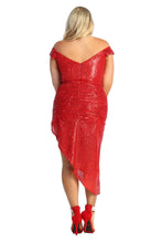 Load image into Gallery viewer, La Merchandise LA1914 Knee Length Sequin Wholesale Short Hoco Dress - - LA Merchandise