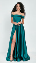 Load image into Gallery viewer, Off The Shoulder Bridesmaids Dress - LAP1229 - EMERALD GREEN - LA Merchandise