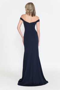 Off The Shoulder Formal Gown - LAY8160 - - LA Merchandise