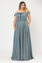 Load image into Gallery viewer, Off The Shoulder Plus Size - LAYW1060 - TEAL - LA Merchandise